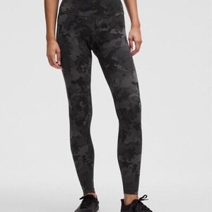 LULULEMON Hidden Heritage Lace Black Multi Wundertrain HR tight 28"